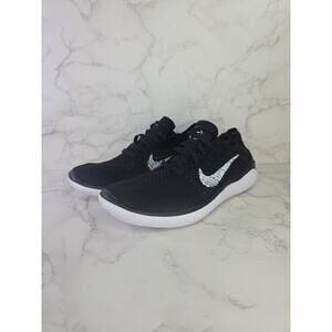 NEW Nike Free RN Flyknit 2018 Wmns Black Athletic Shoes 942839-001 Size 6